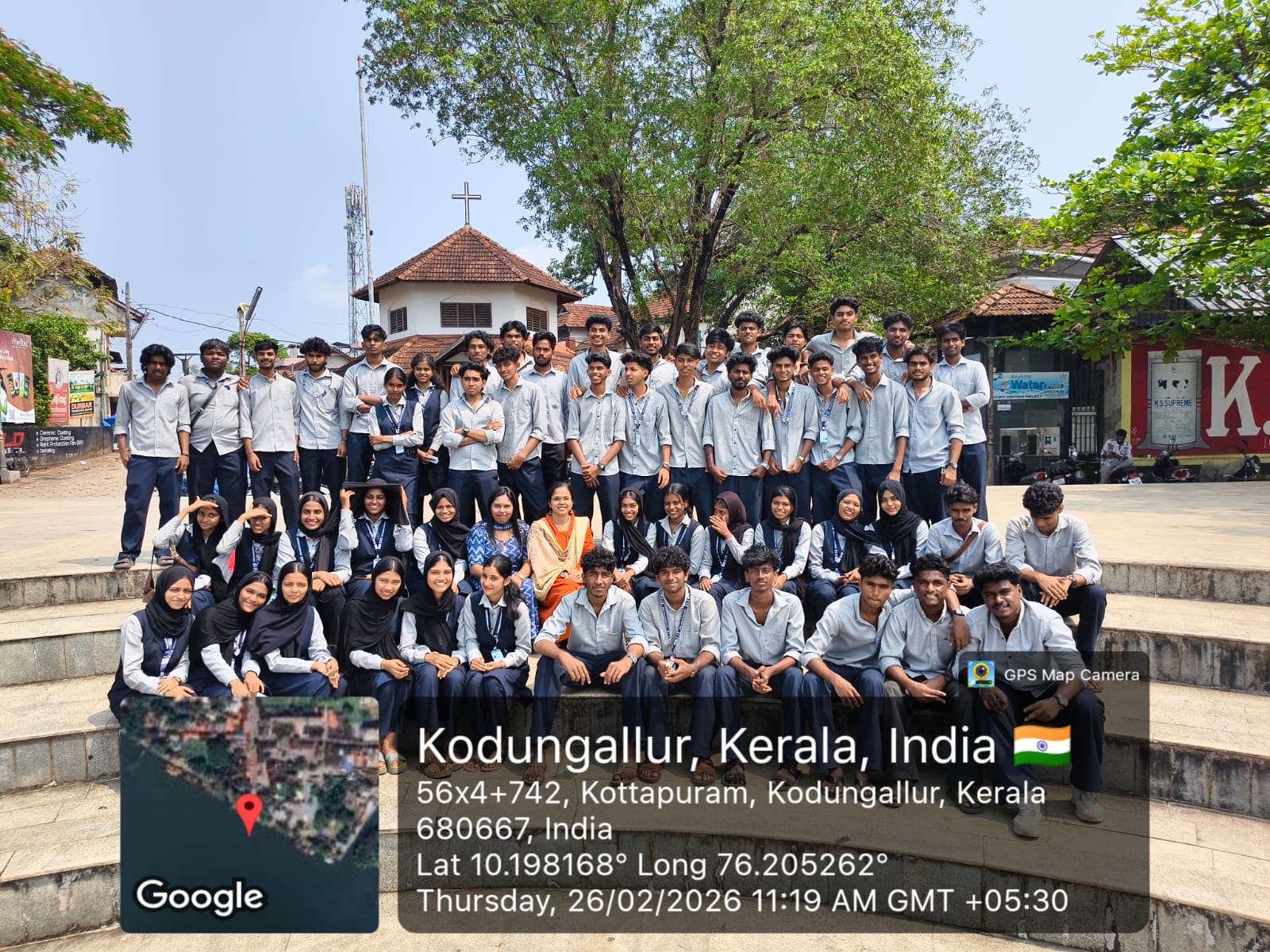 First Year B.Voc Logistics Management students visited the historic Muziris Port at Kottapuram as part of their Indian Knowledge System curriculum.