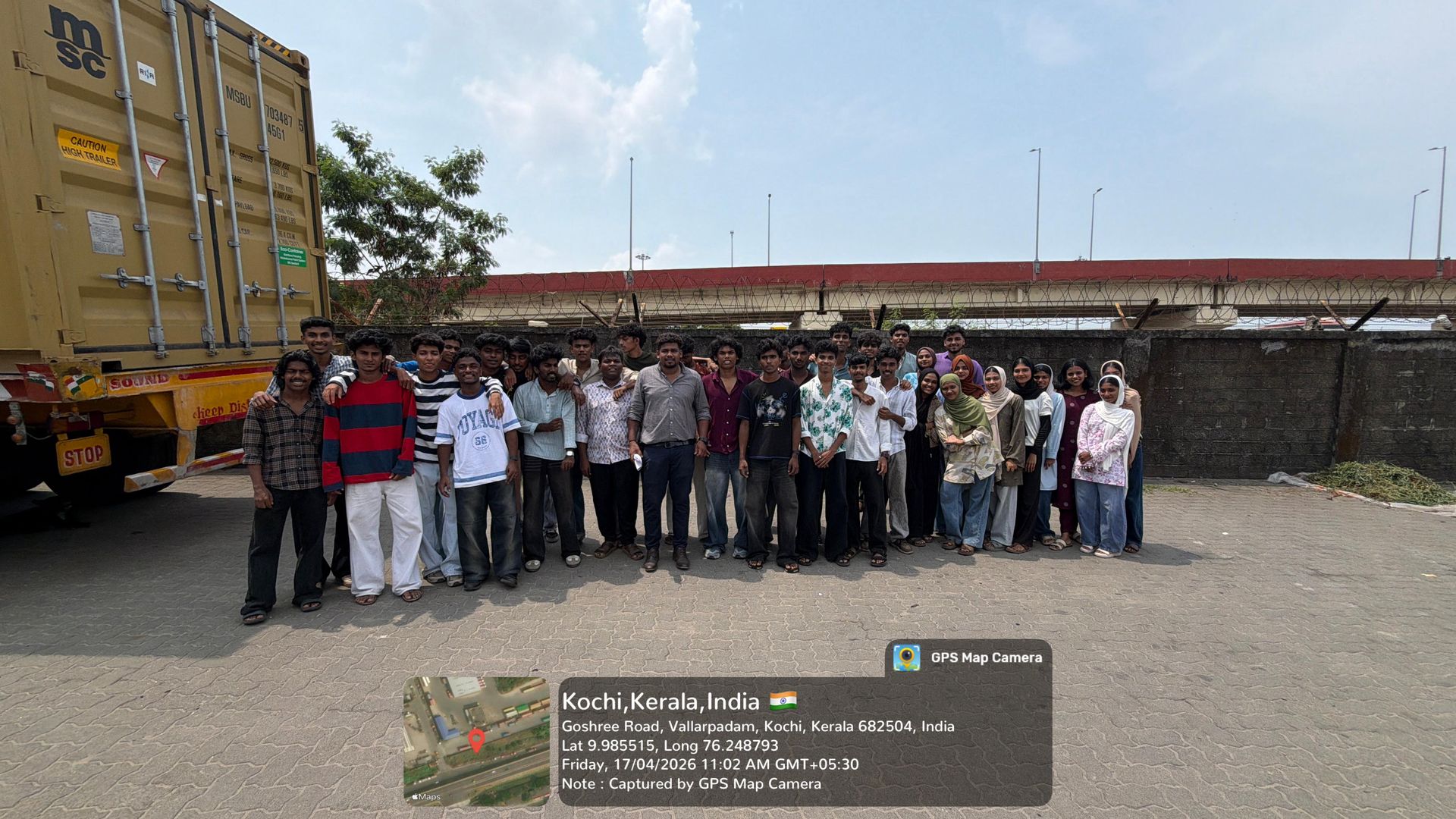First year B.Voc Logistics Management students visited Concor CFS,Vallarpadam, Ernakulam