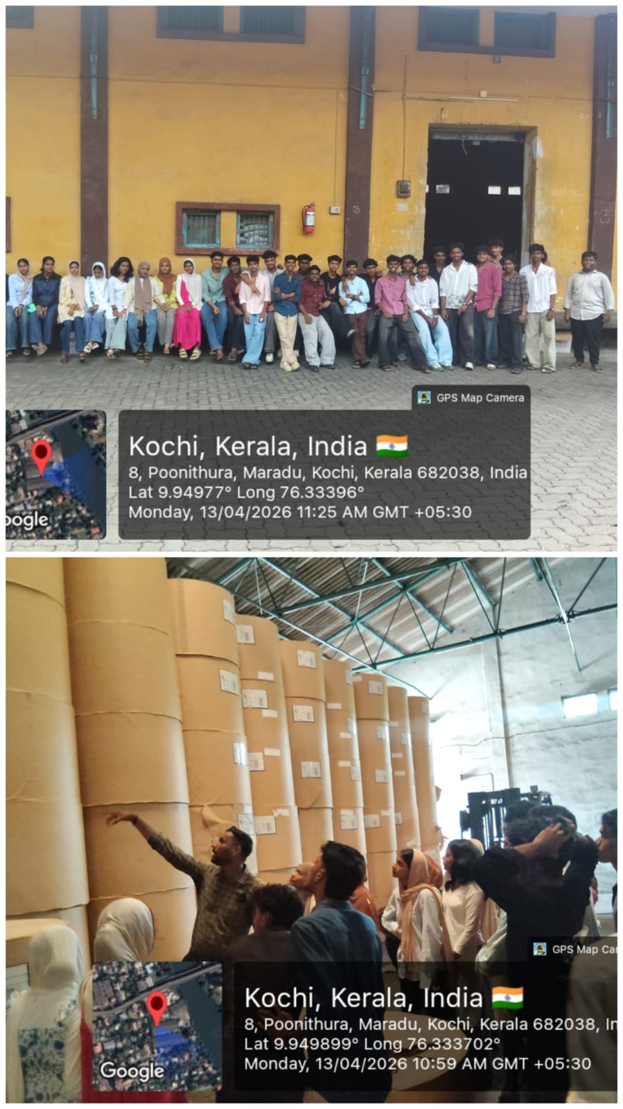 First year B.Voc Logistics Management students visited Container Freight Station,Petta,Kochi.